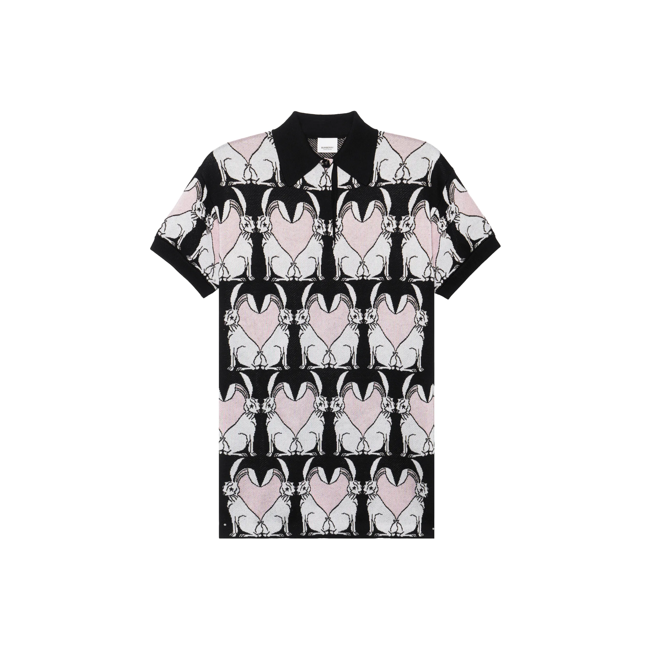 Burberry SS23 The Year Of The Rabbit SS23 Short Sleeved Dresses Women's Black
