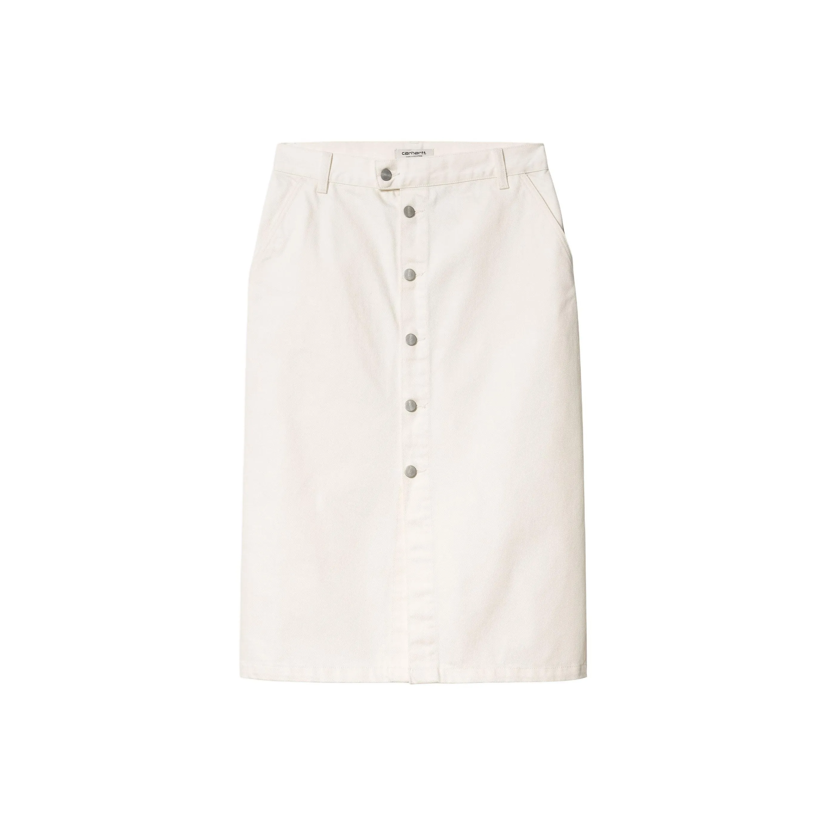 Carhartt WIP SS24 W' Colby Юбка Деним Длинный Юбка Женская Белая