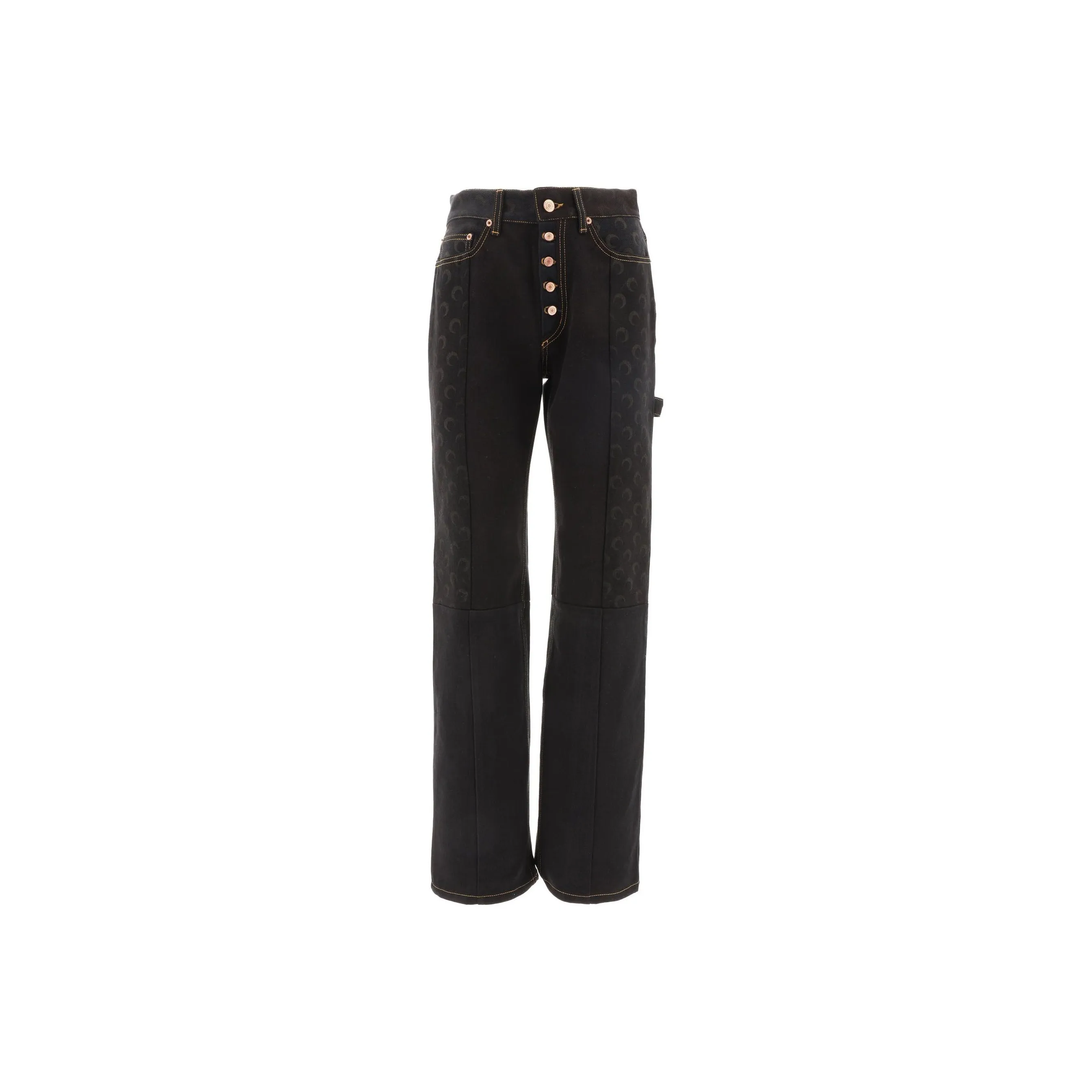 Marine Serre Moon Printed Boyfriend Jeans