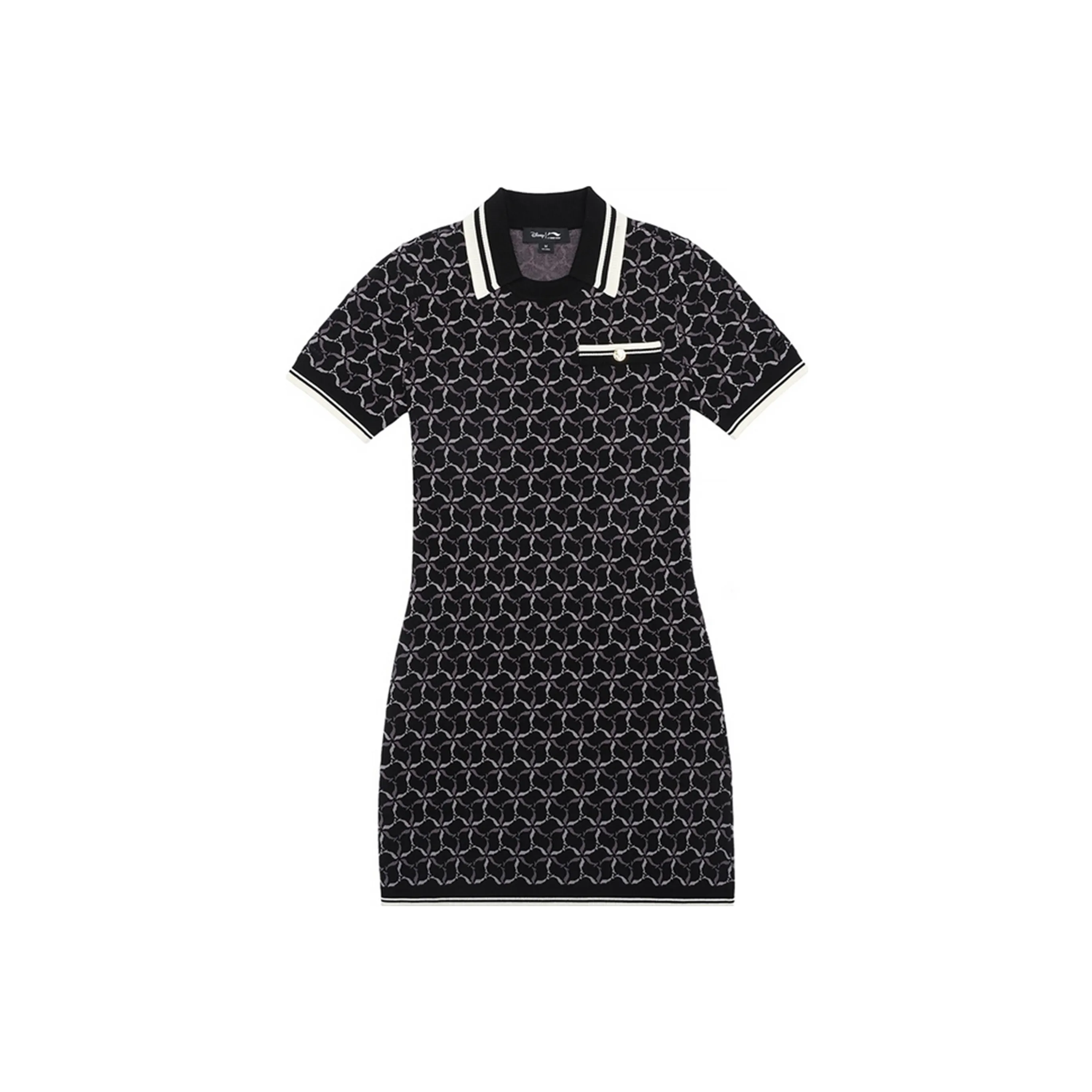 LI NING 1990 LI NING 1990 SS23 Короткий рукав Платье Женское Черное