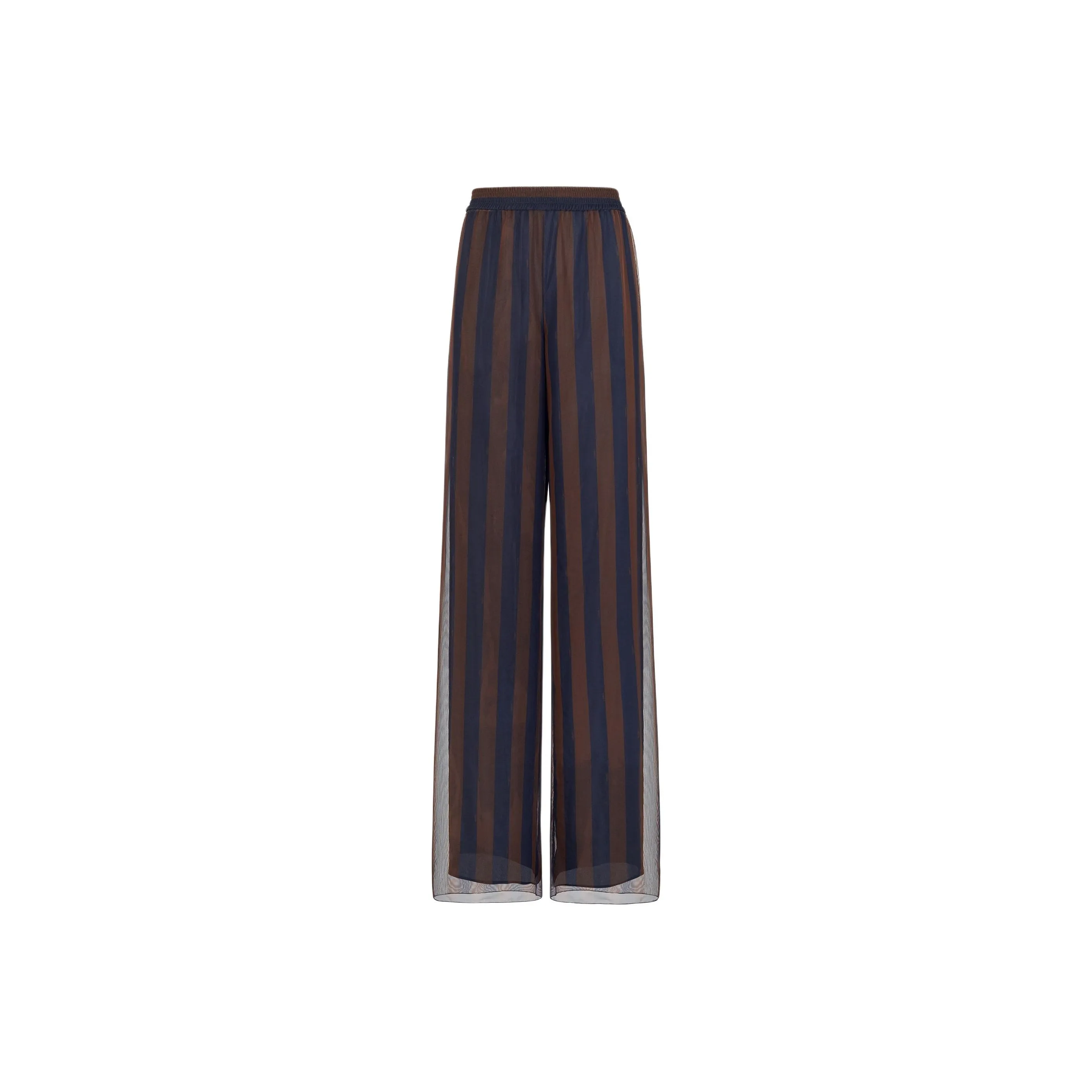 FENDI Stripe Printed High Waisted Pants