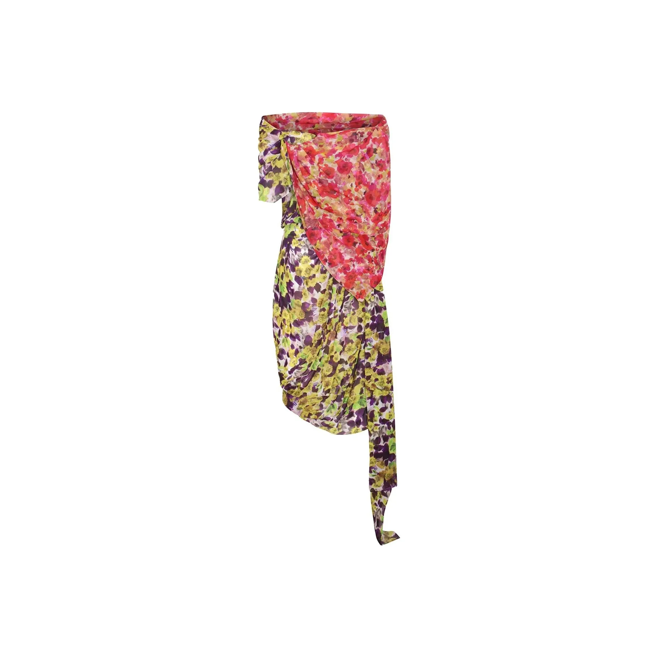 New Balance Golf Shoes Floral-Printed Asymmetric Dress