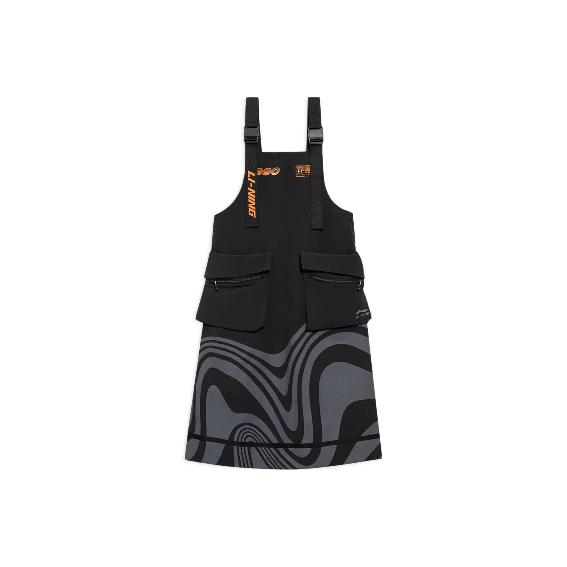 LINING Без рукавов Платье Женское Черное