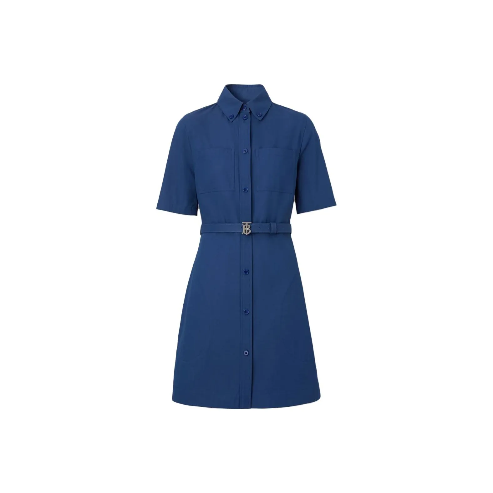 Burberry Short Sleeved Dresses Women's Marine Blue