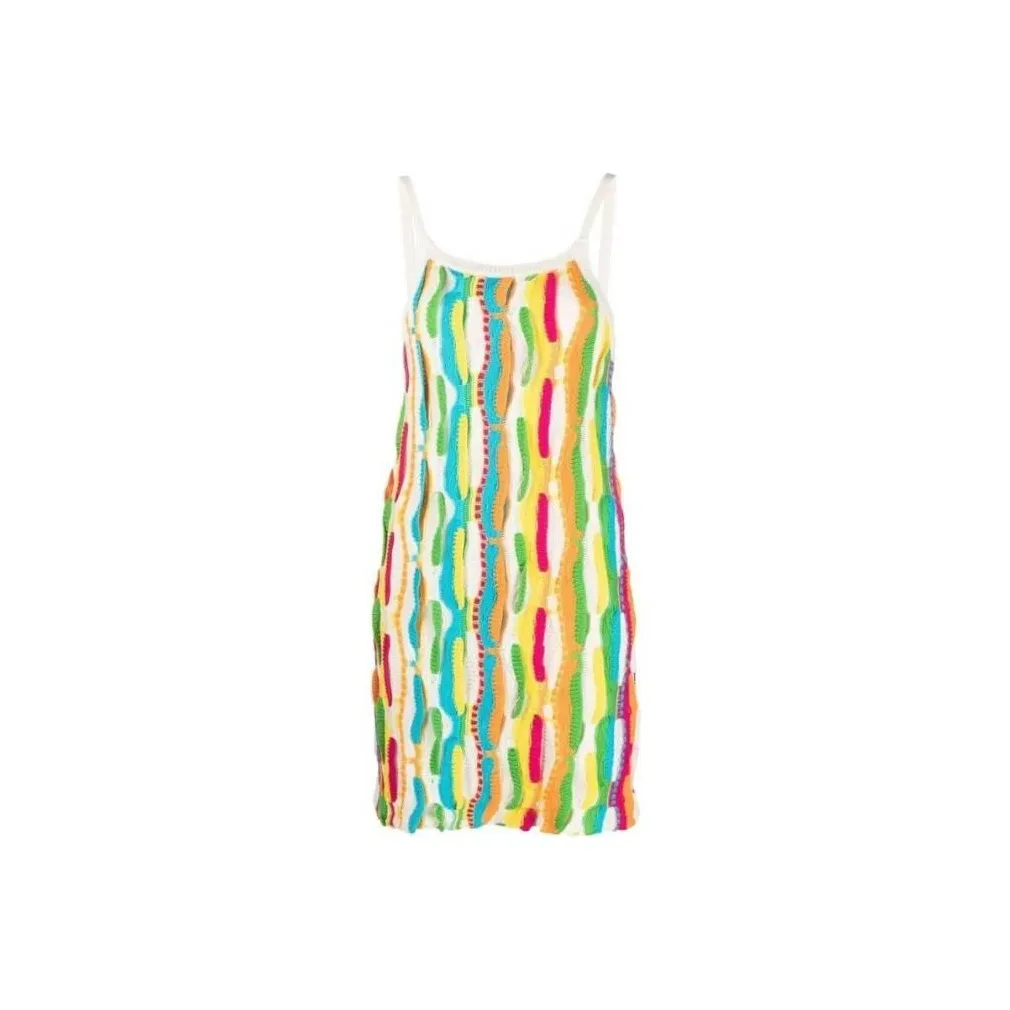 MSGM Spaghetti Strap Knitted Mini Dress