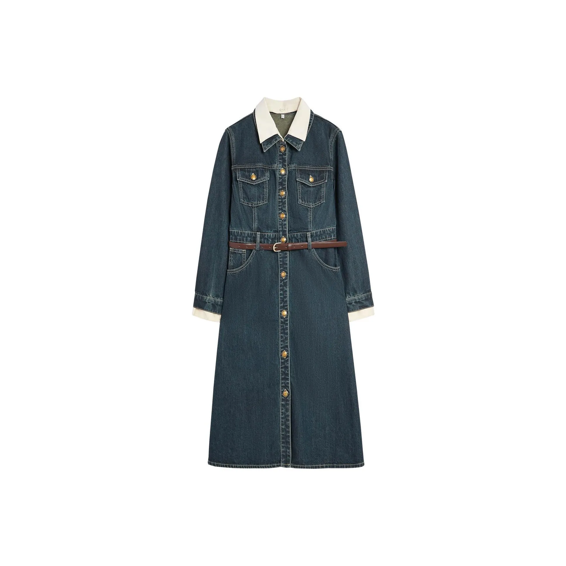 Love To Serve Long Sleeved Dress Women's Dark Blue