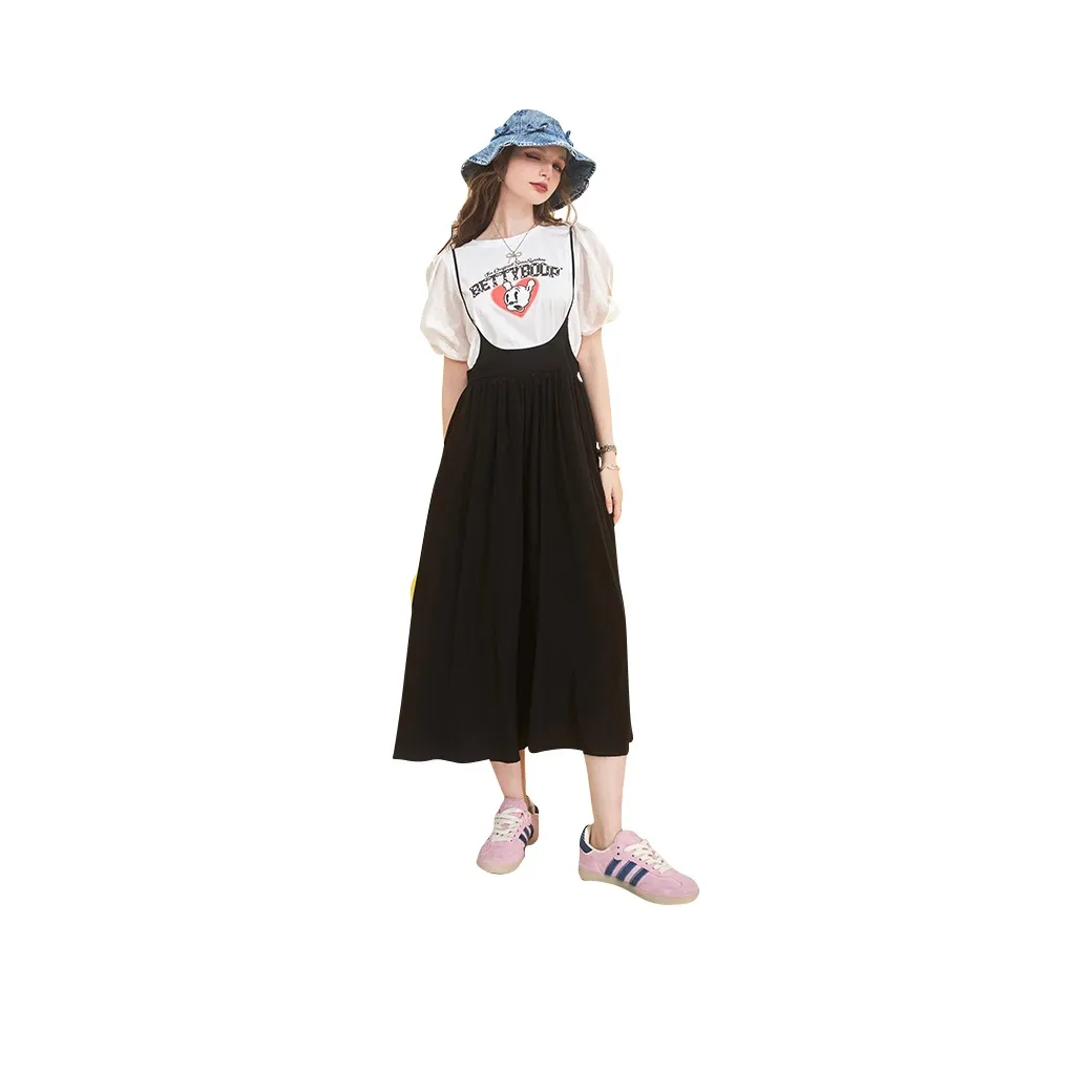 ELF SACK Short-Sleeved Dresses Women's Elegant White