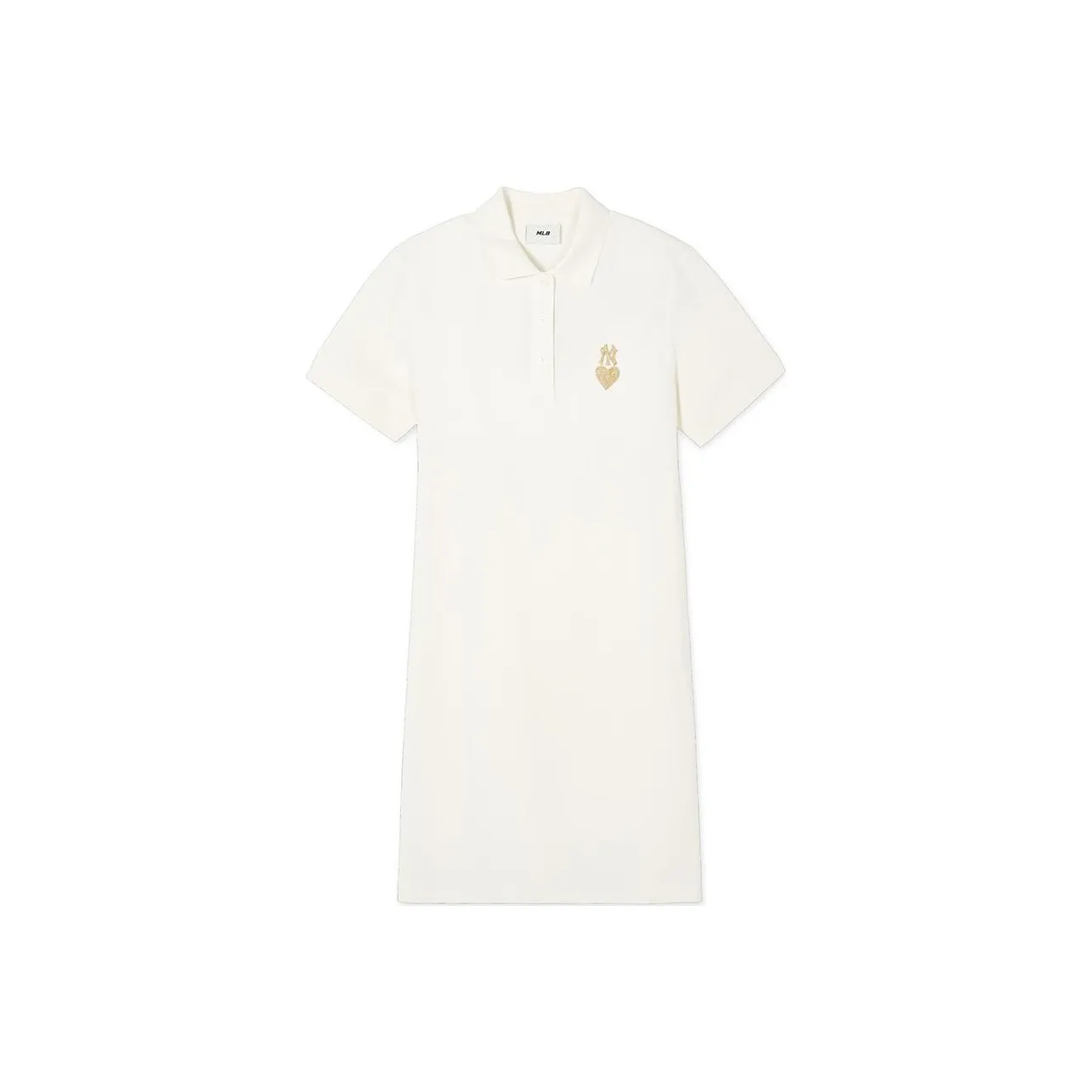 MLB Short Sleeved Dresses Women's Cream White