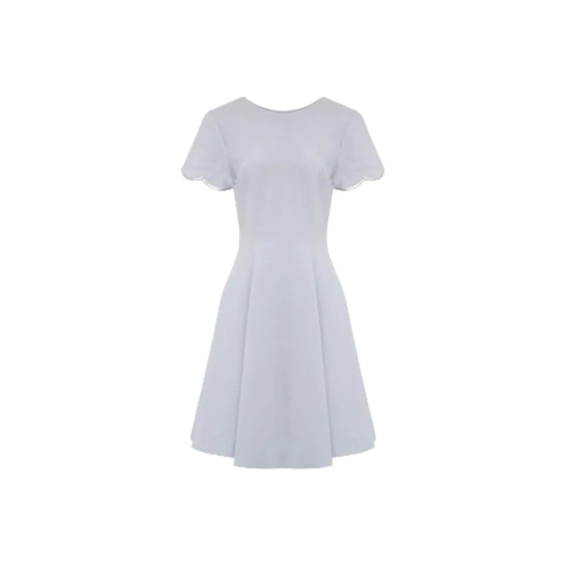 Caroline FW24 Короткое платье с короткими рукавами женское светло-фиолетовое