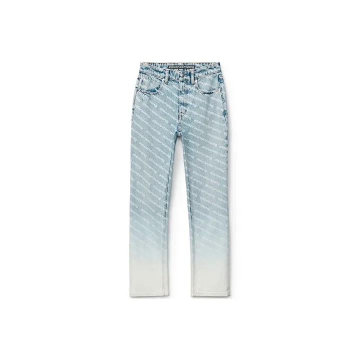 Alexander Wang Jeans Women's Blue White Gradient