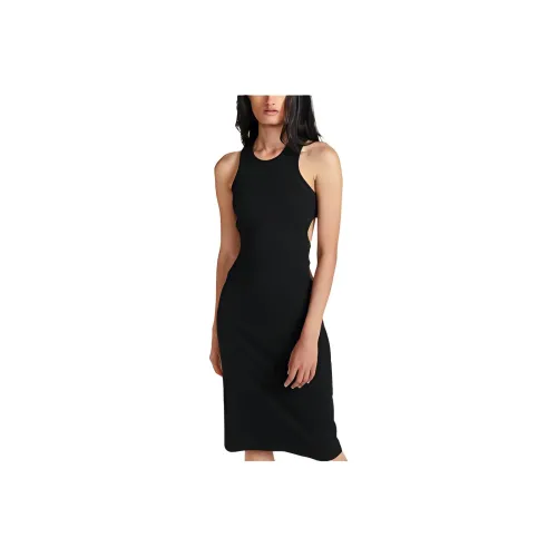 DION LEE Черное женское платье без рукавов
