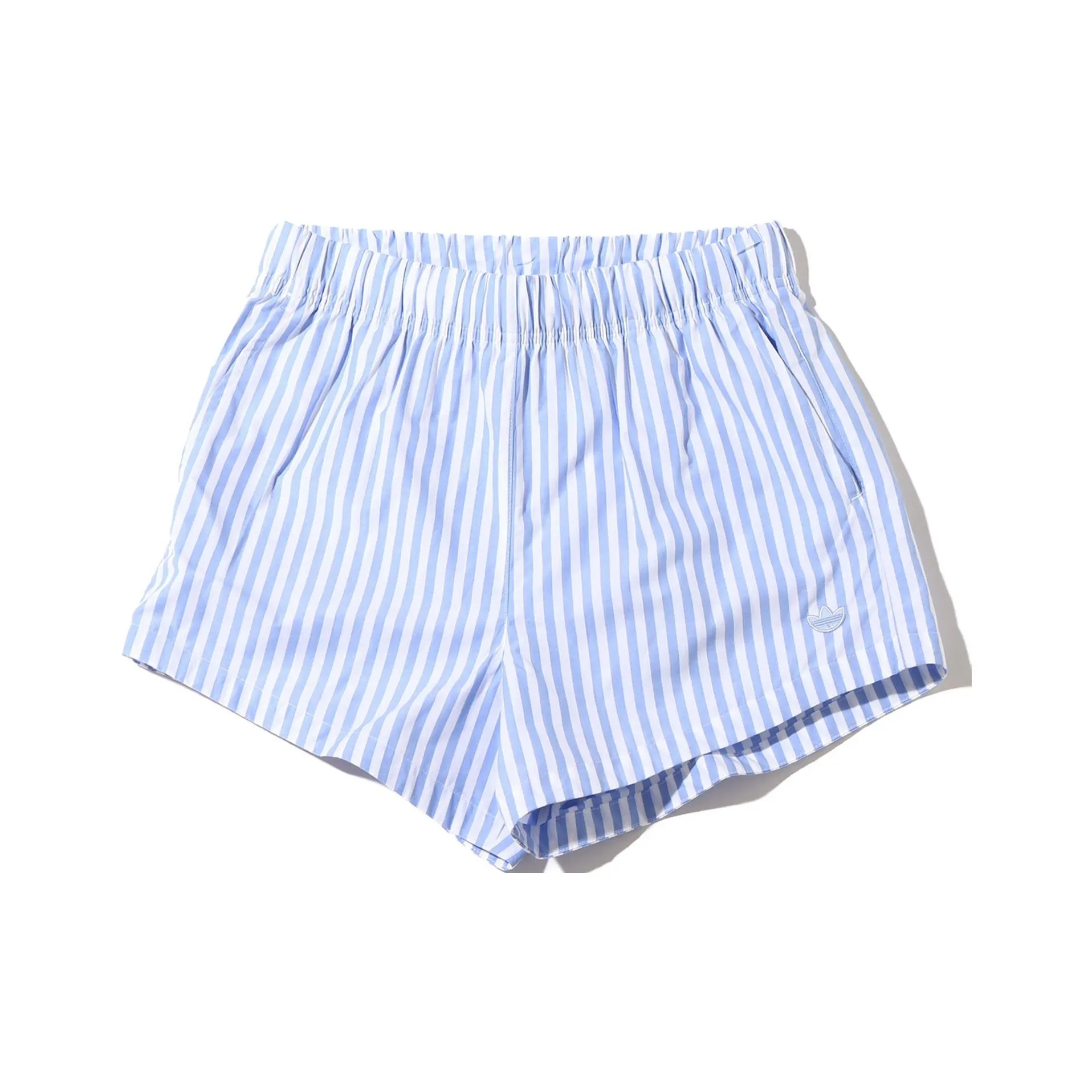 Adidas Originals Essentials Blue White Lettering Women's Casual Shorts