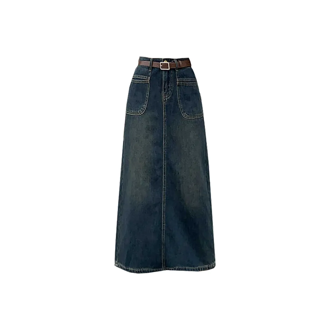 Concubine Zhu Denim Dress Women's Concrete Gray