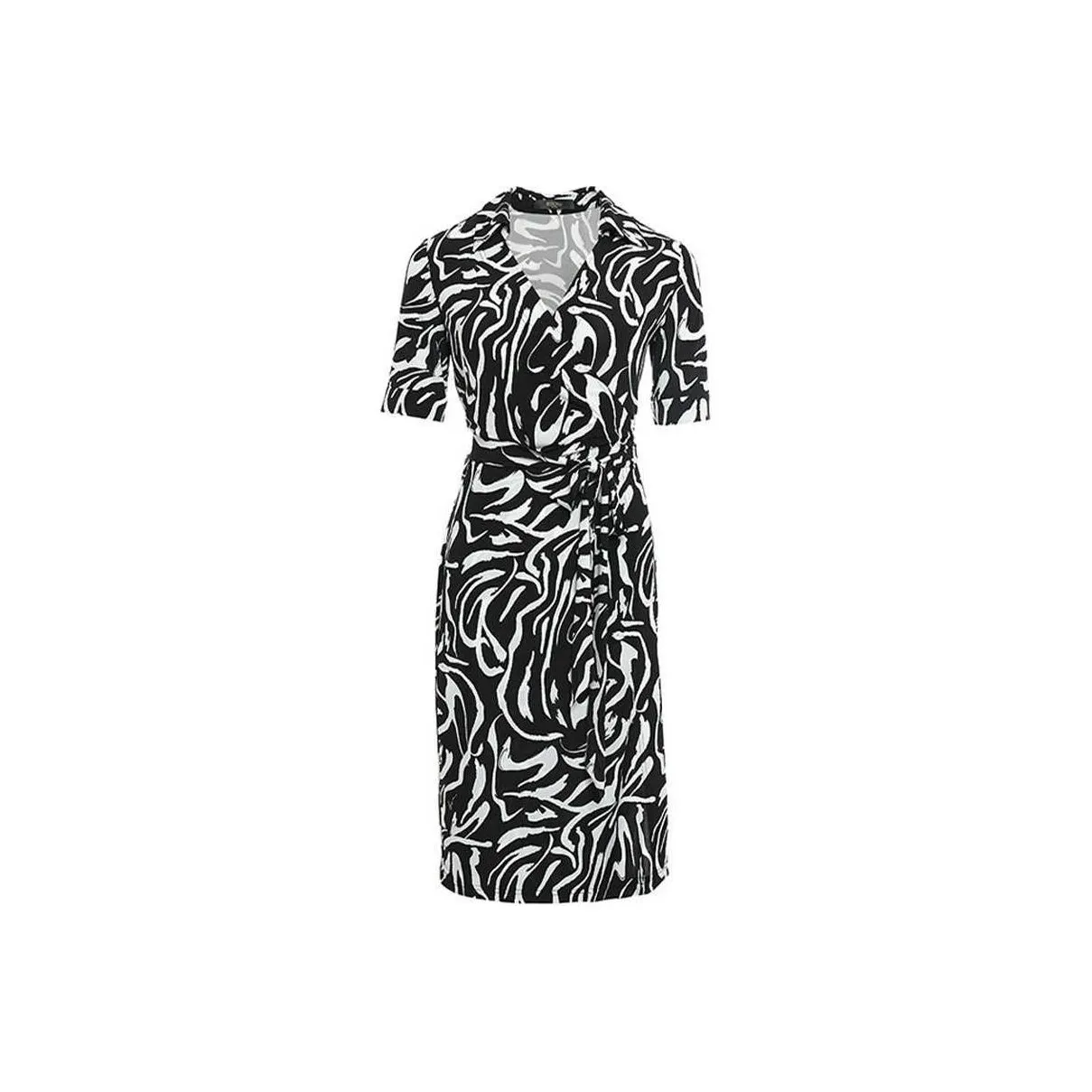 BESIONIA SS24 Short Sleeved Dresses Women's Black White