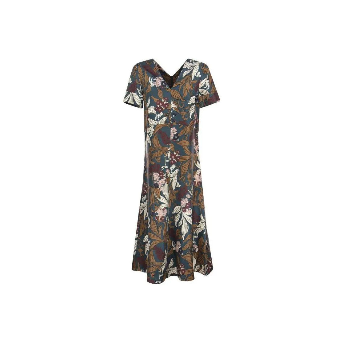 'S MAX MARA Short Sleeved Dress Women's Multicolor