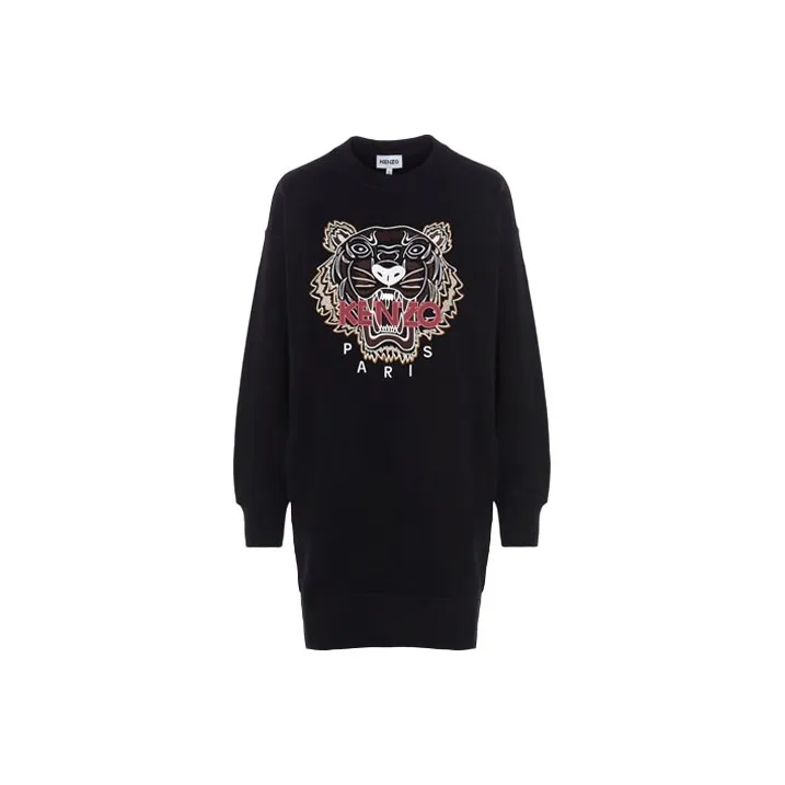 KENZO Long Sleeved Dresses Women's Black