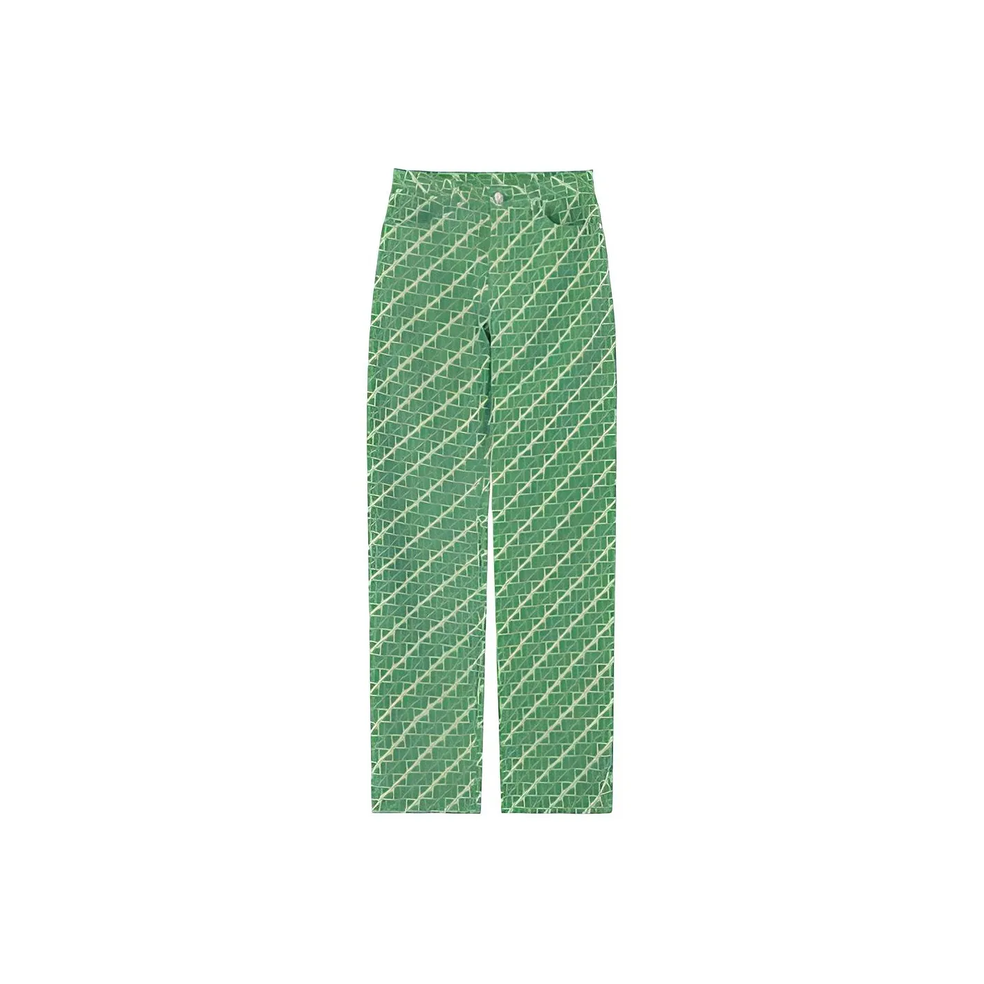 WE11DONE Зеленые Женские Джинсы