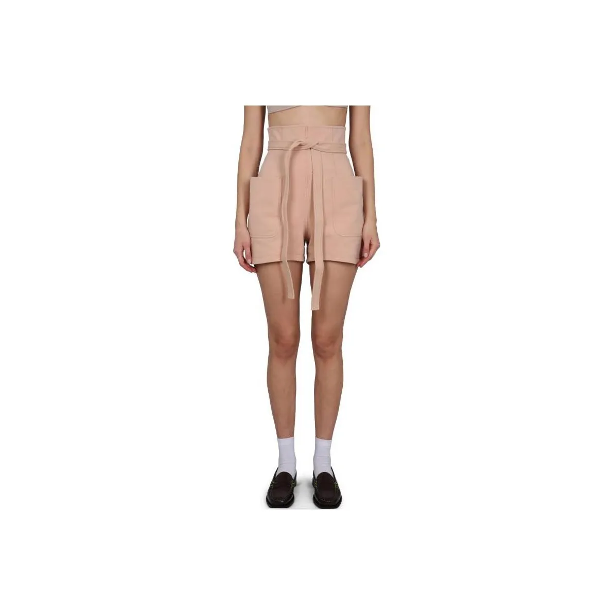 PHILOSOPHY DI LORENZO SERAFINI High Waist Belted Shorts