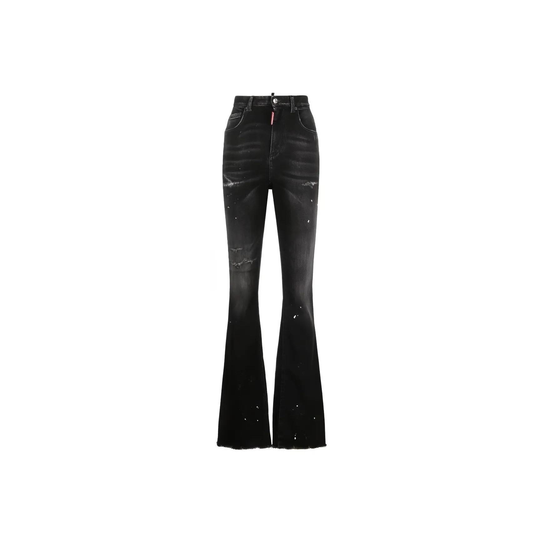 Dsquared2 Distressed High Waist Flared Jeans