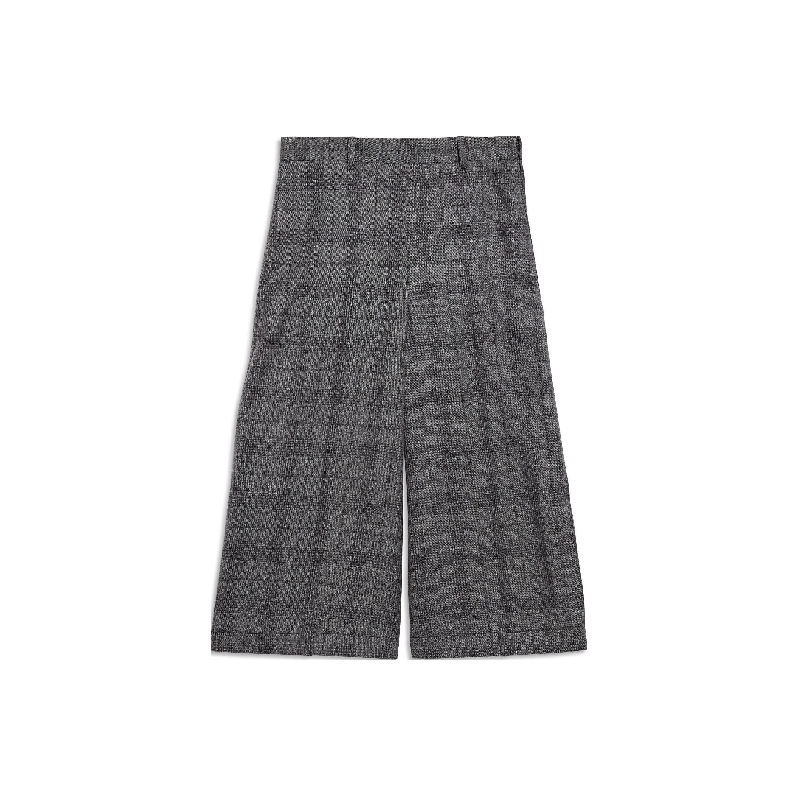 Balenciaga Checked Deconstructed Long Shorts