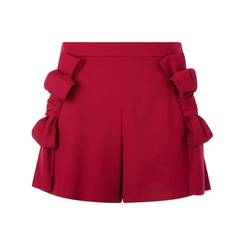 RED VALENTINO Женские повседневные шорты красного цвета
