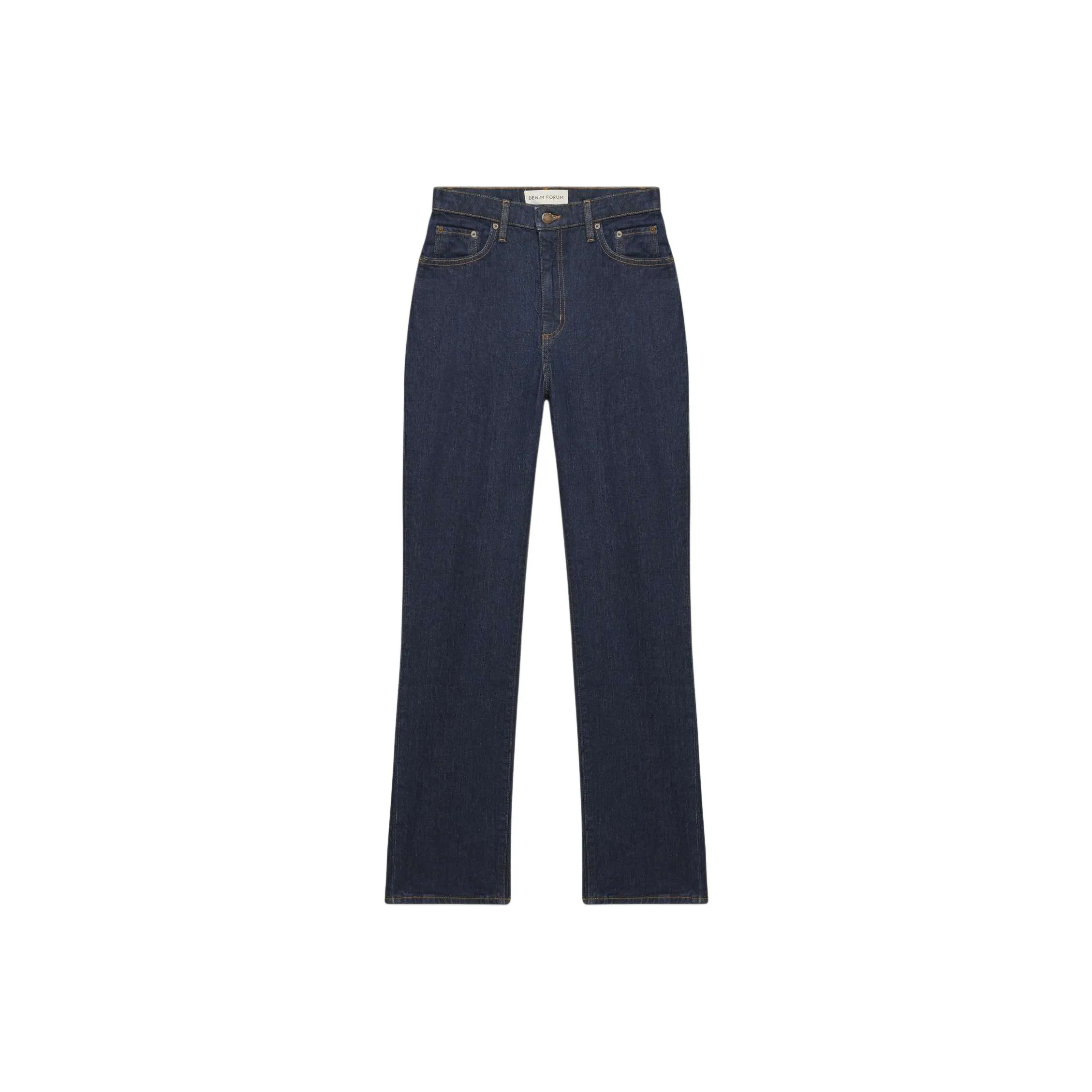 ARITZIA Denim Forum Rowan Curve Fit Super Hi Rise Straight Jean Jeans Women's Dark Blue/Dark Blue