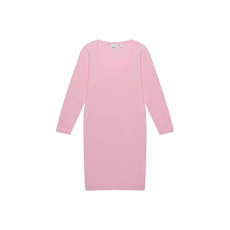Burberry Long Sleeved Dress Women's Orchid Powder