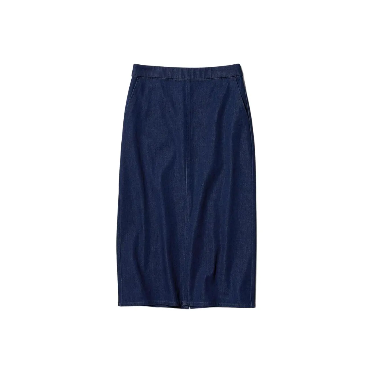 UNIQLO Denim Long Skirt Women's Navy Blue
