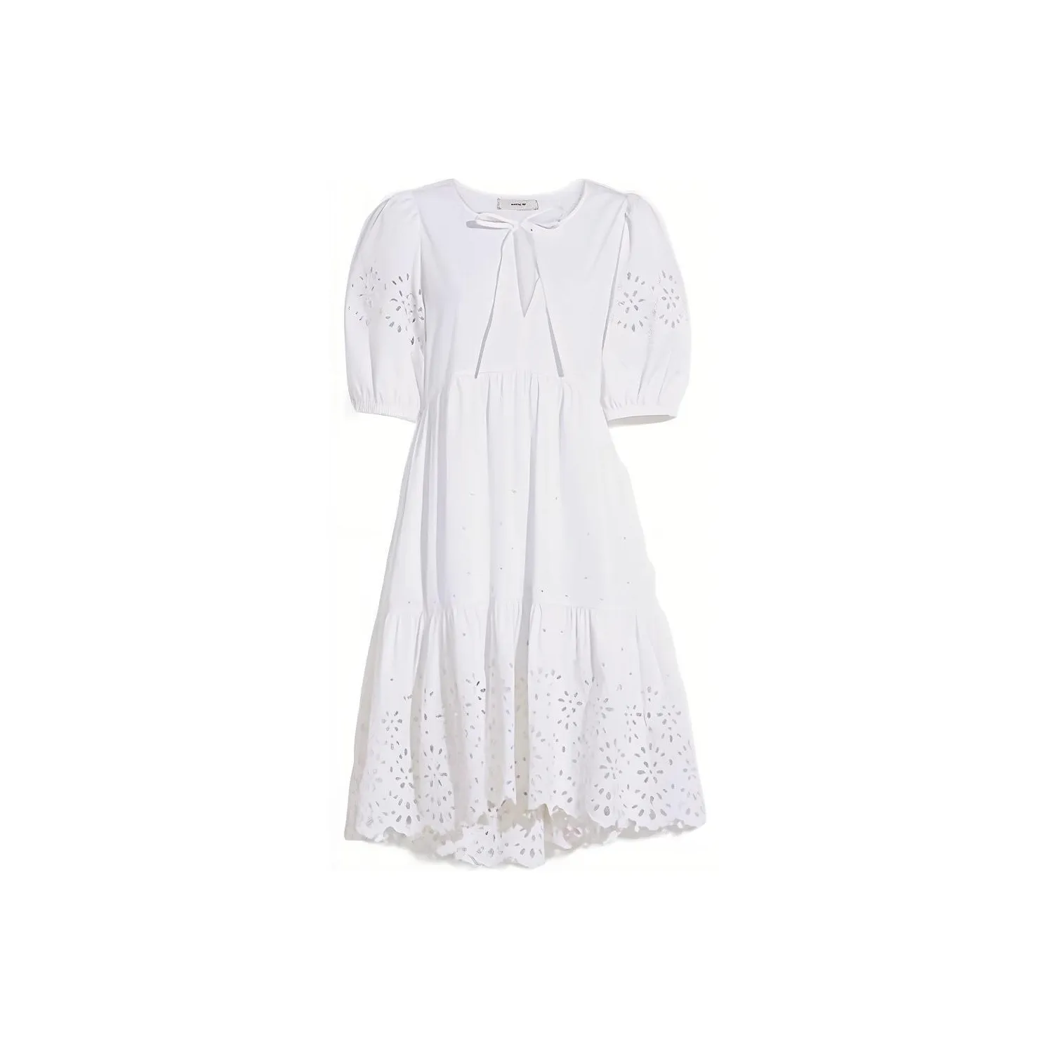 COACH SS22 Short Sleeved Dress Women's White