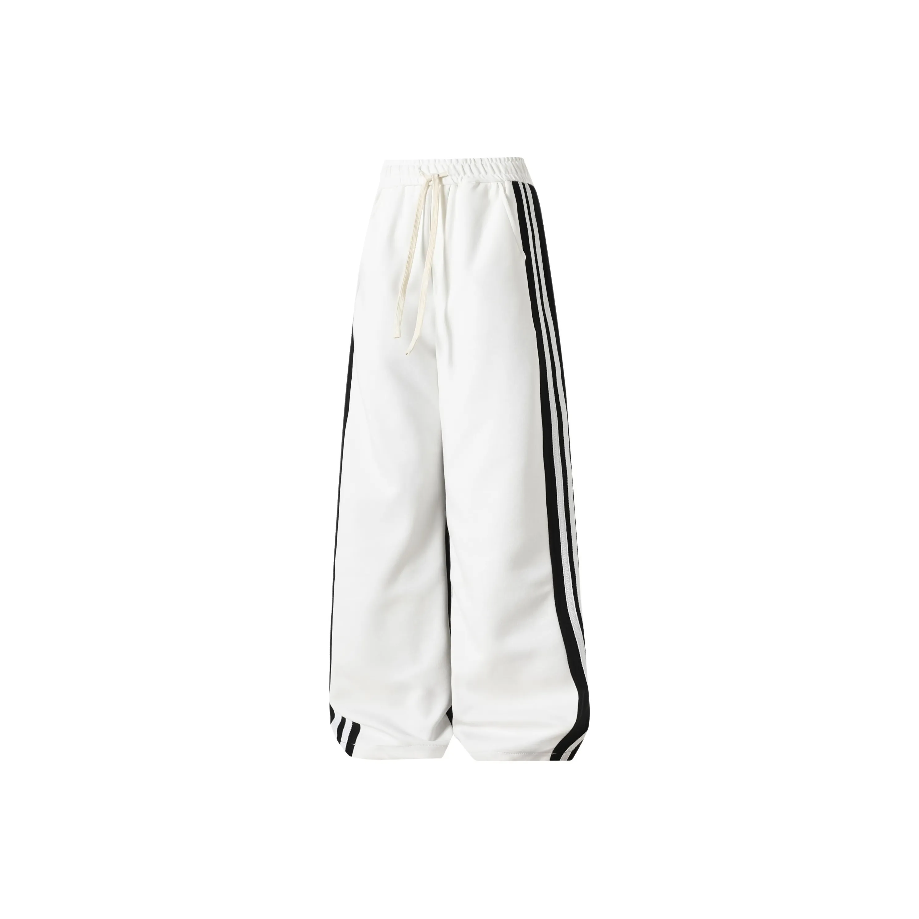 KRISTALIA Повседневные брюки Унисекс Черный Белый