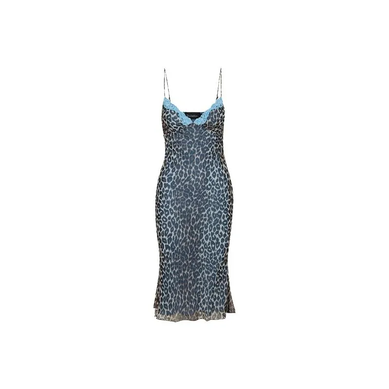 Realisation Par THE JAIME In Bellini Slip Dresses Women's Floral Leopard Print