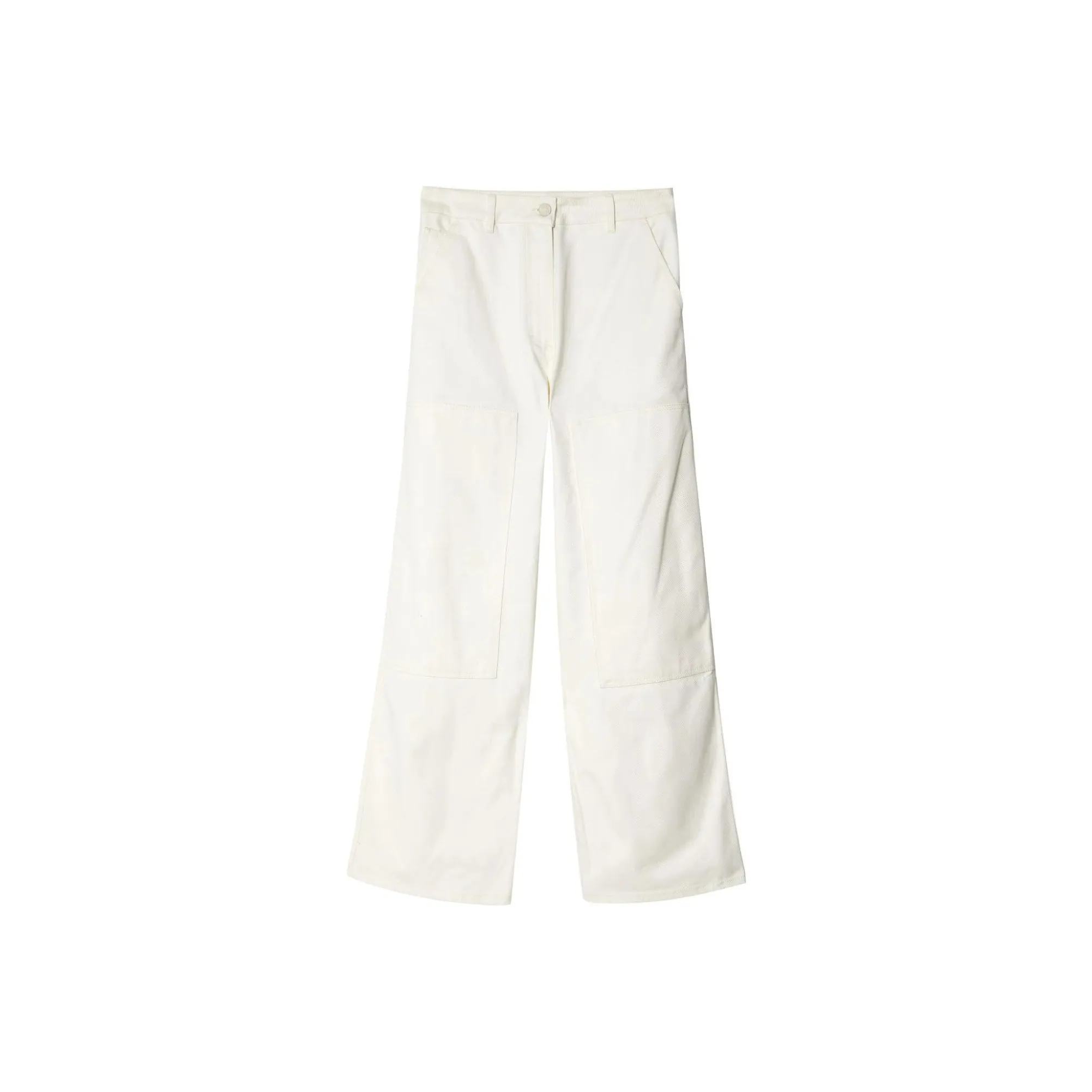 CECILIE BAHNSEN Double knee Straight leg Cotton Trousers