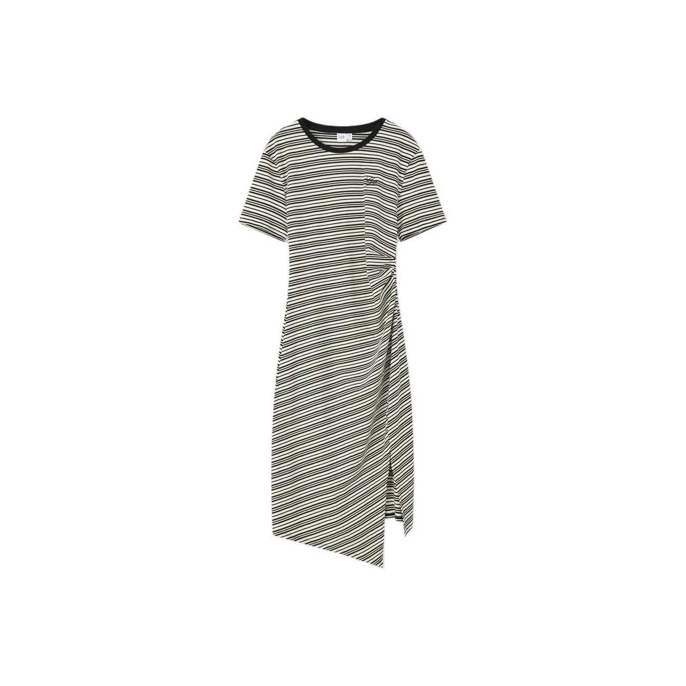 GAP Short Sleeved Dress Women's Black White Stripes
