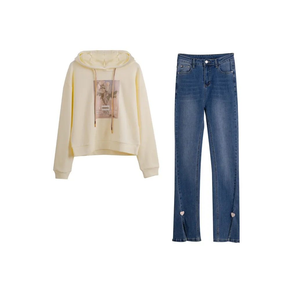 Olrain Sweatshirt Sets Women's