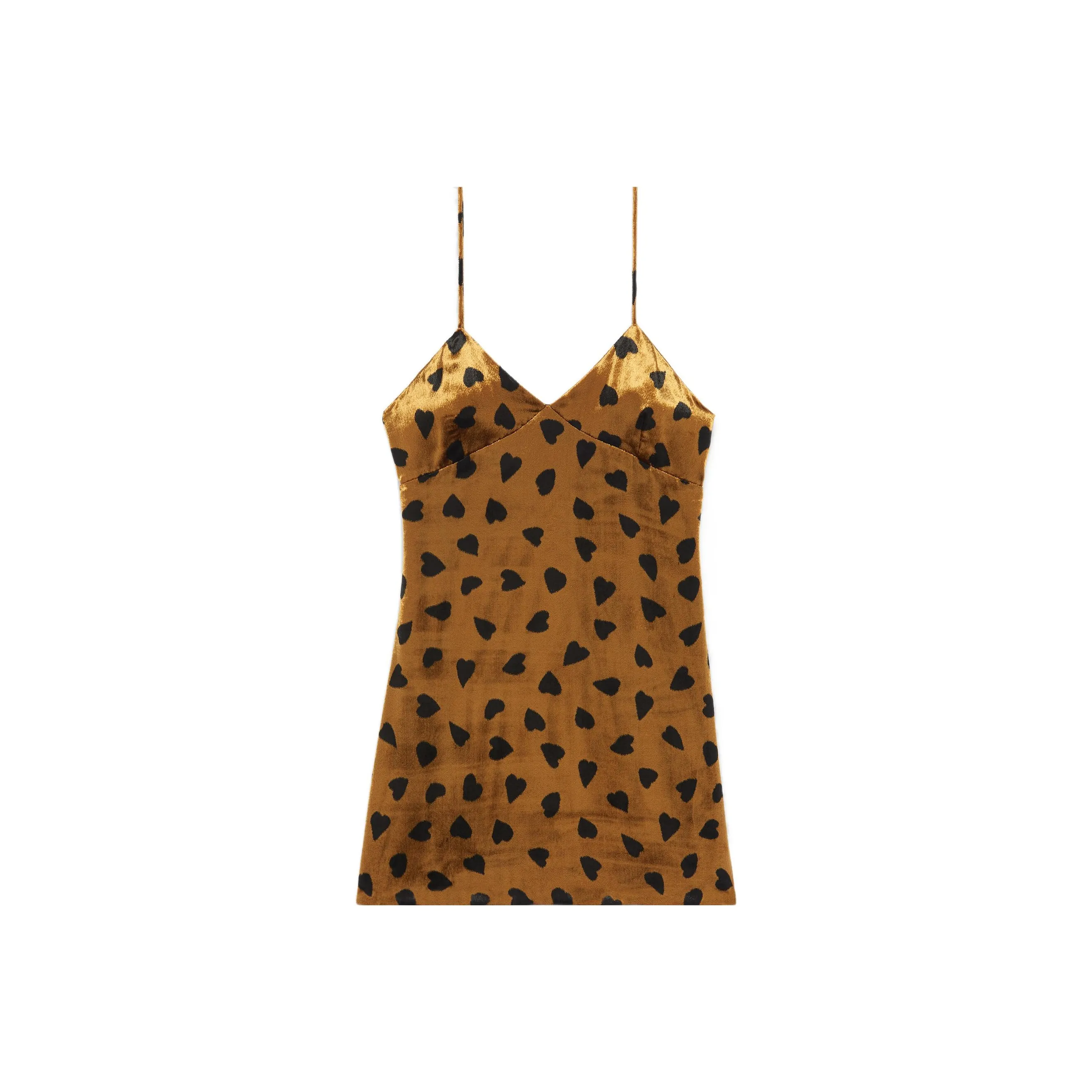 SAINT LAURENT All over Heart print Dress