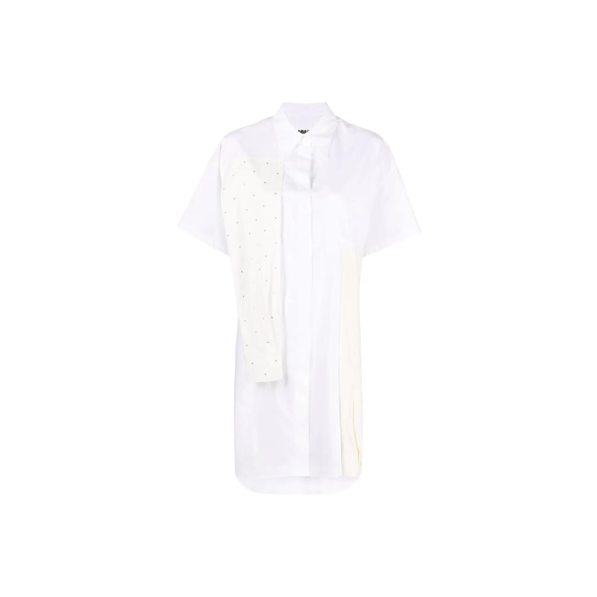 MM6 Maison Margiela Deconstructed Buttoned Midi Shirt Dress