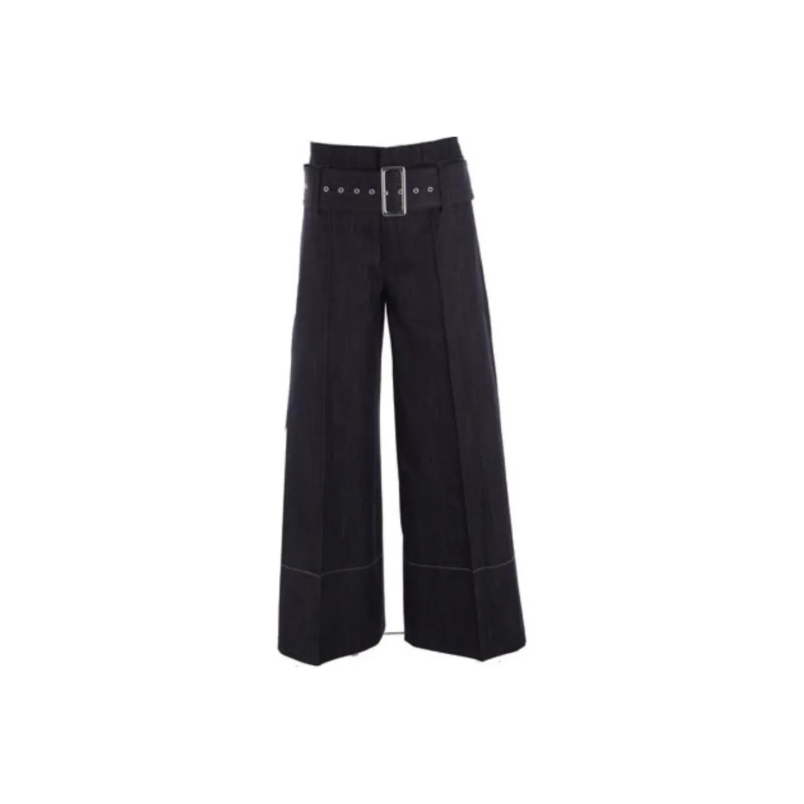 10 CORSO COMO High waist Belted Denim Trousers