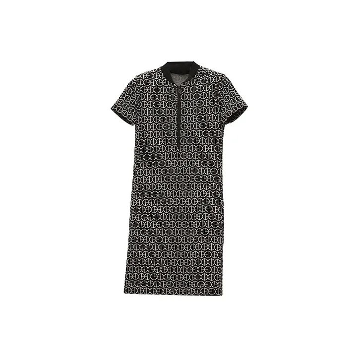 HERMES SS22 Short Sleeved Dresses Women's Black