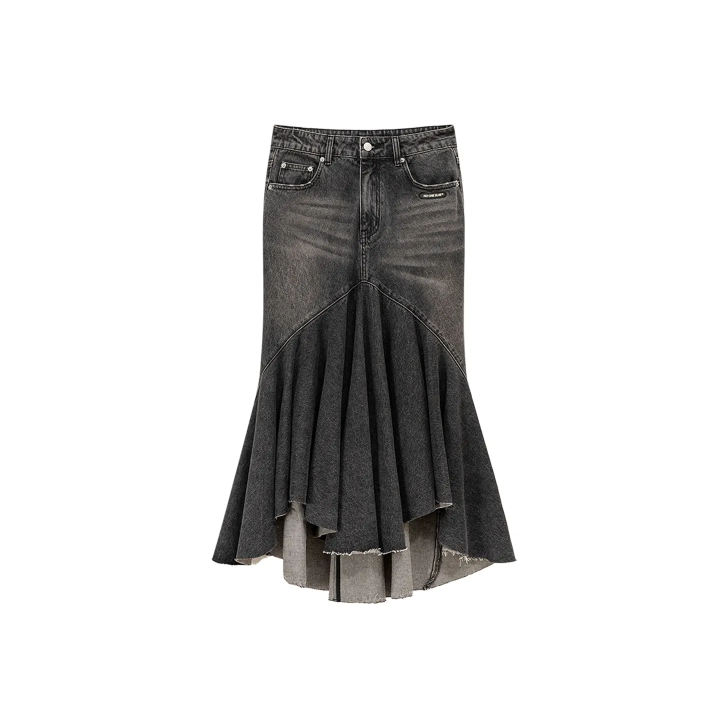 NO ONE ELSE Деним Длинная Юбка Женская