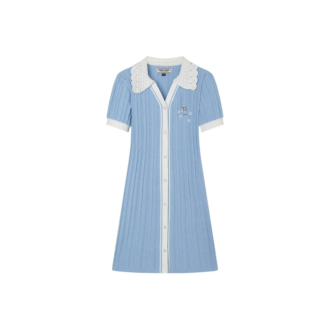 Teenie Weenie Короткий рукав Платье Женское Светло-синий