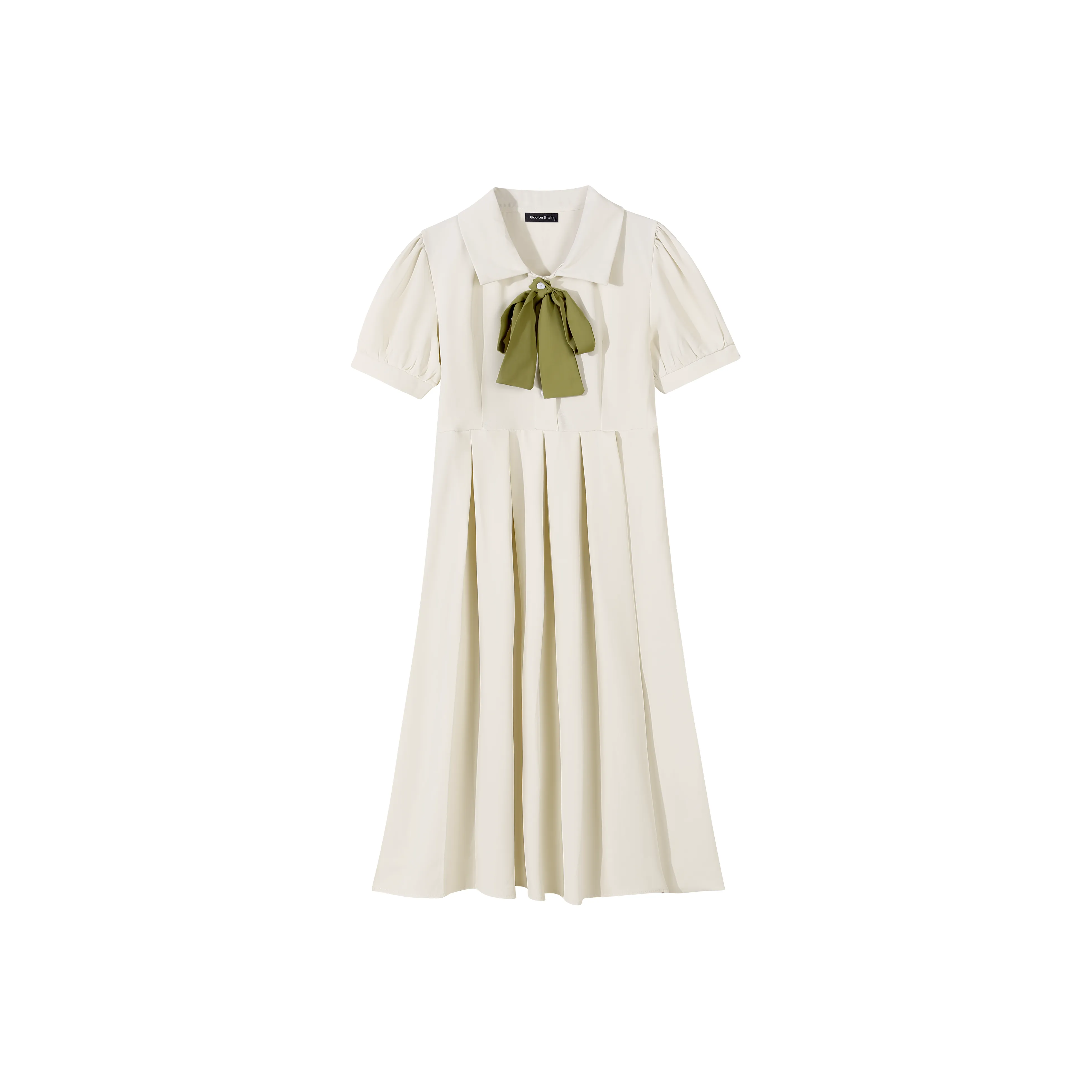 EIDOLON GRAIN Short Sleeved Dress Women's Ecru