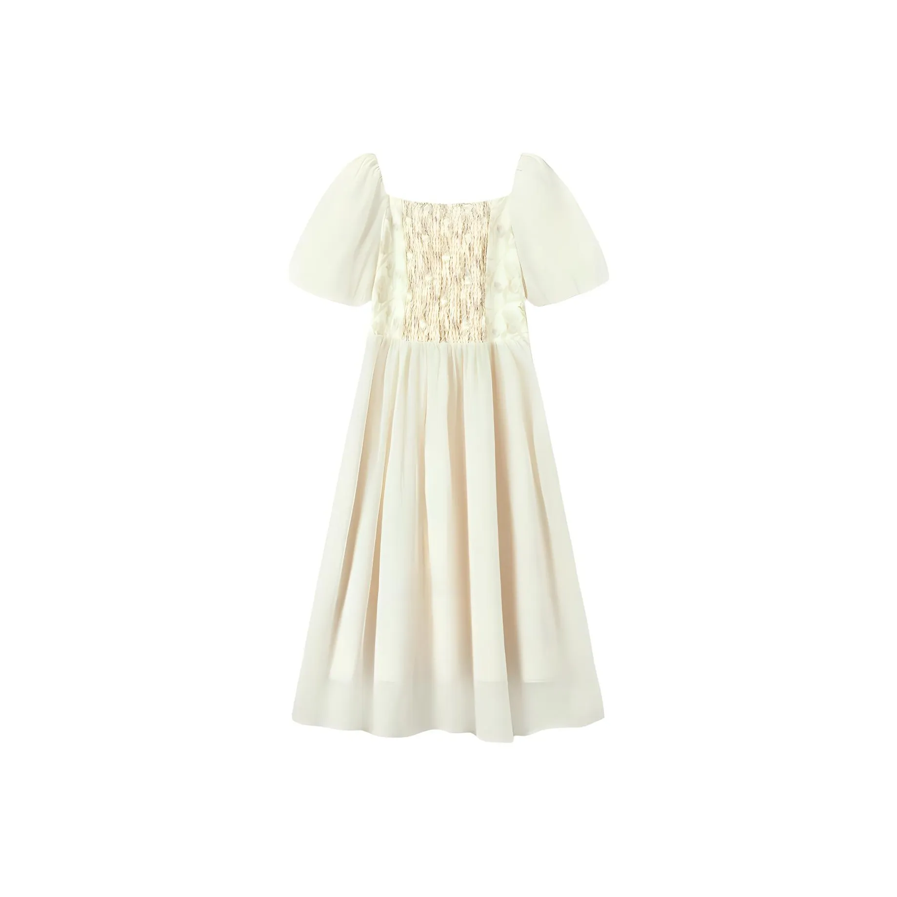 EICHITOO Short Sleeved Dress Women's Light Yellow Pattern