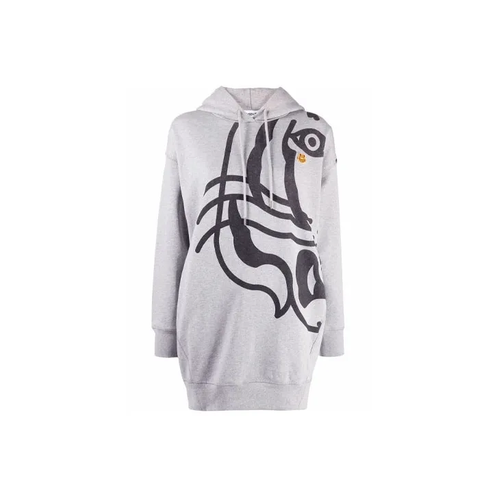 KENZO K-Tiger Hooded Sweater Dress