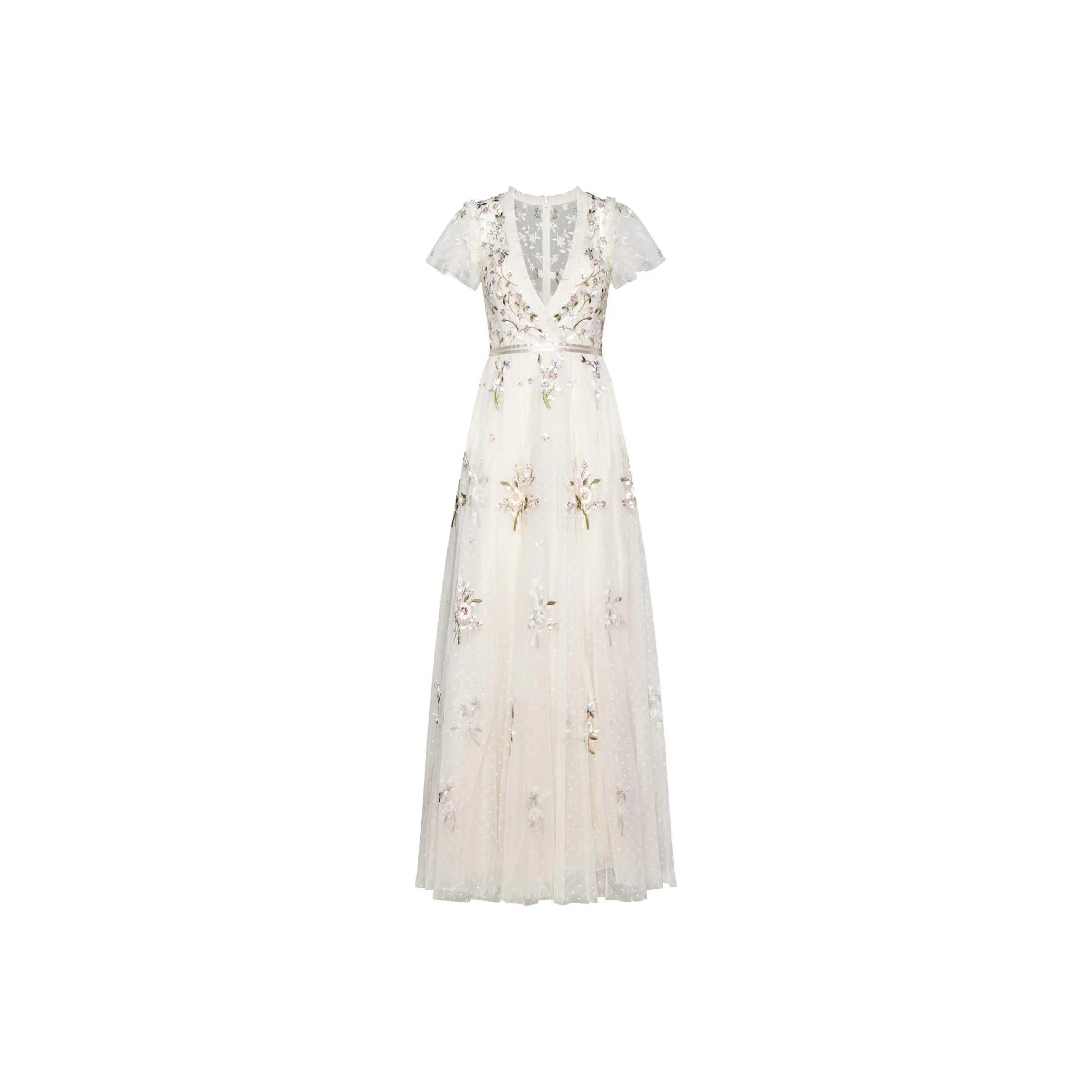 Needles Short Sleeved Dress Women's White