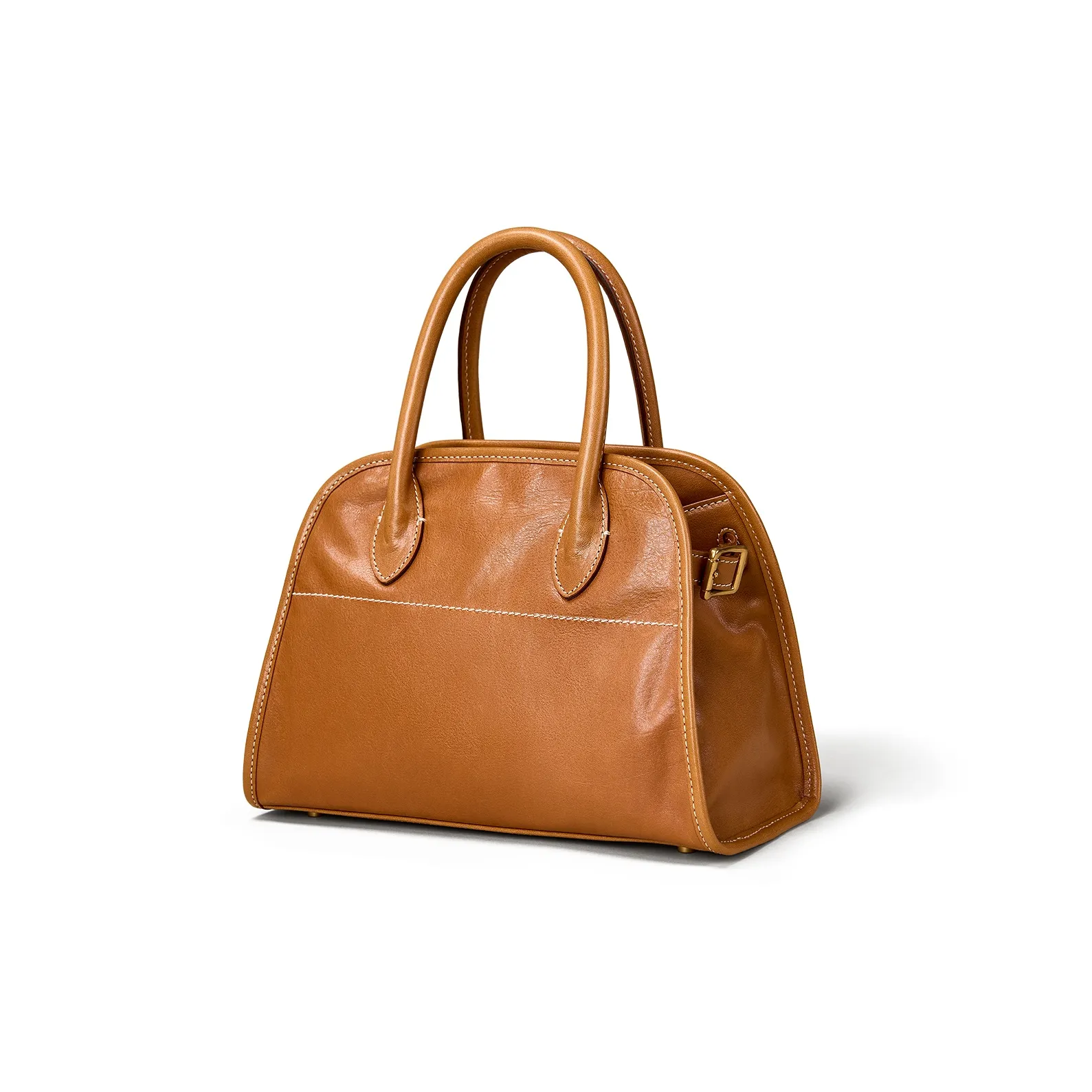 KAISER Первый слой Растительное дубление Коровья кожа Одно плечо Сумка Женская Закат Желтый Коньяк Черный