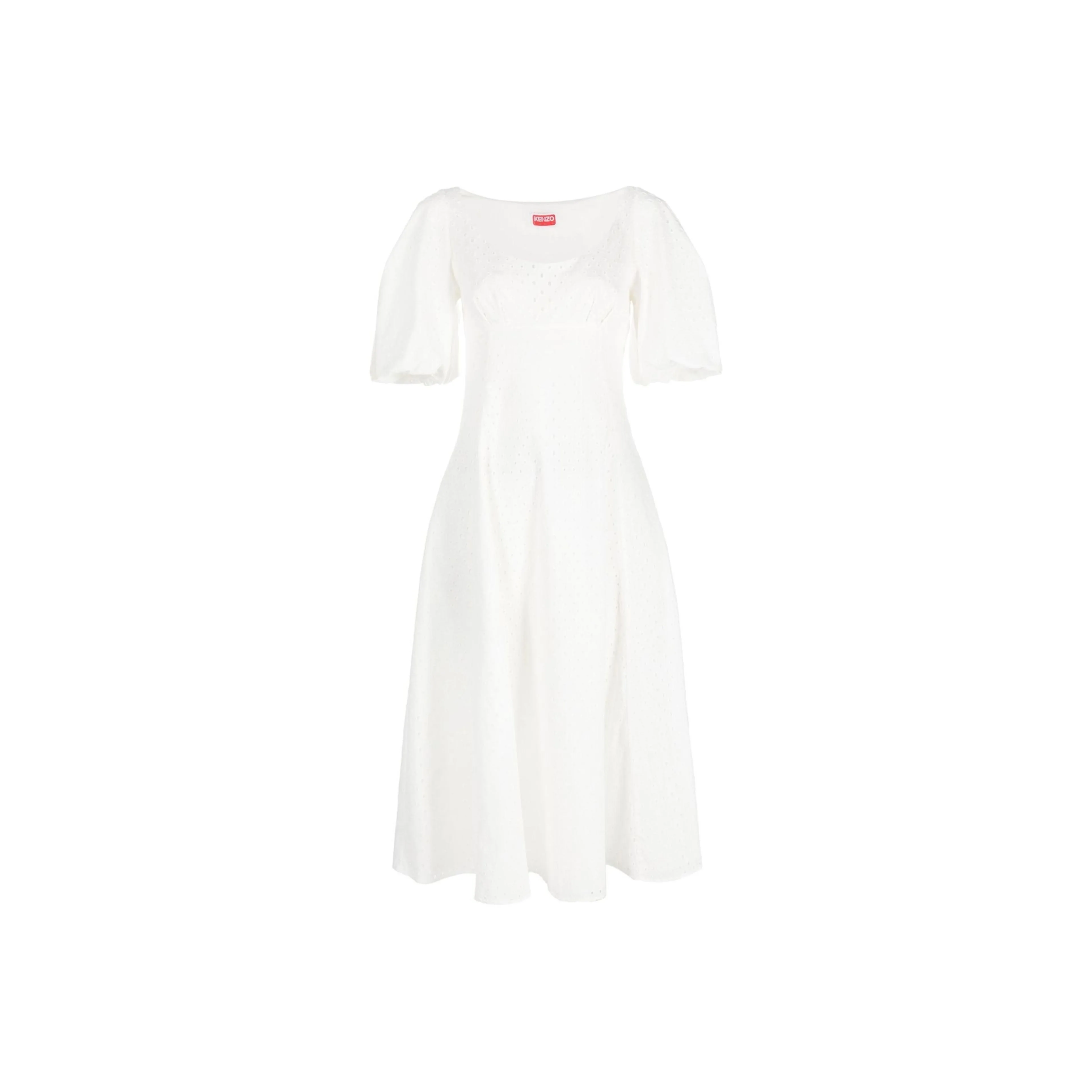 KENZO Short Sleeved Flared Midi Dress