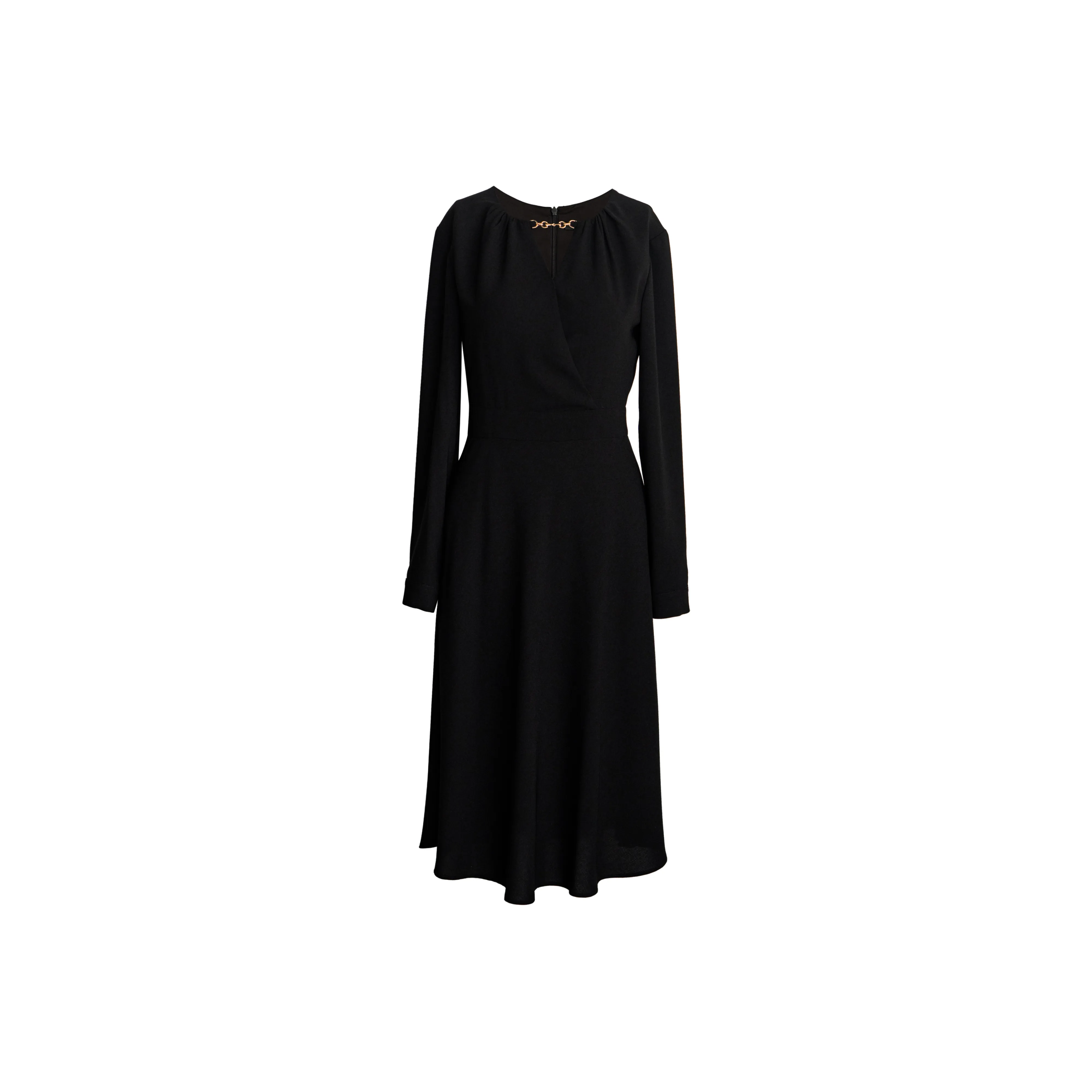 ROEYSHOUSE Длинное платье с длинными рукавами женское черное