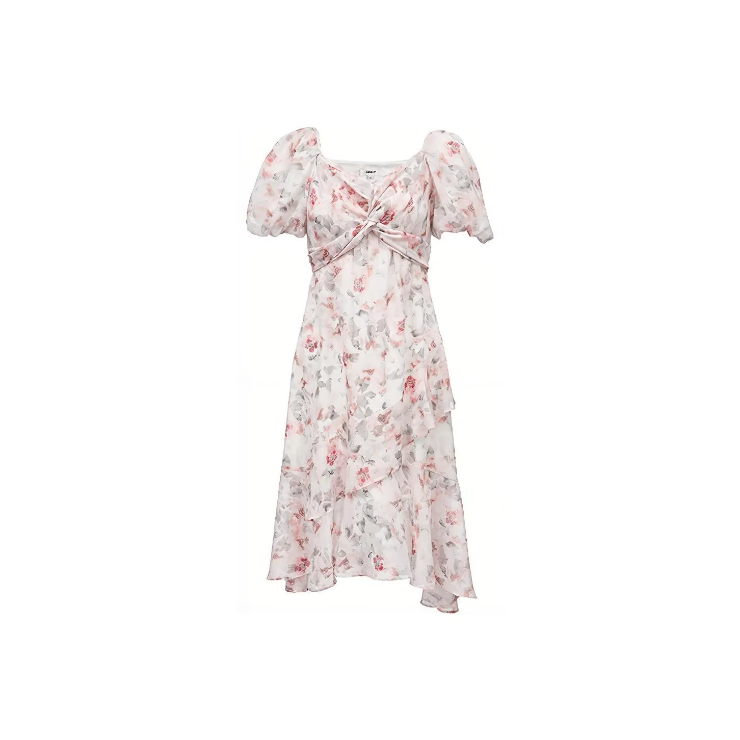ONLY Short Sleeved Dresses Women's Watercolor Small Flower FLORAL_LITTLE FLOWER _PINK_S