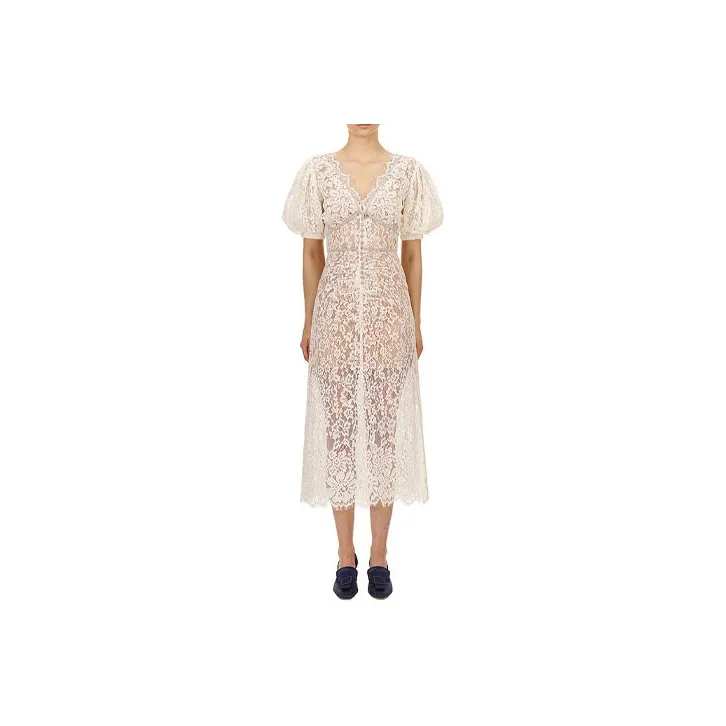 Self portrait Short Sleeved Dress Women's White