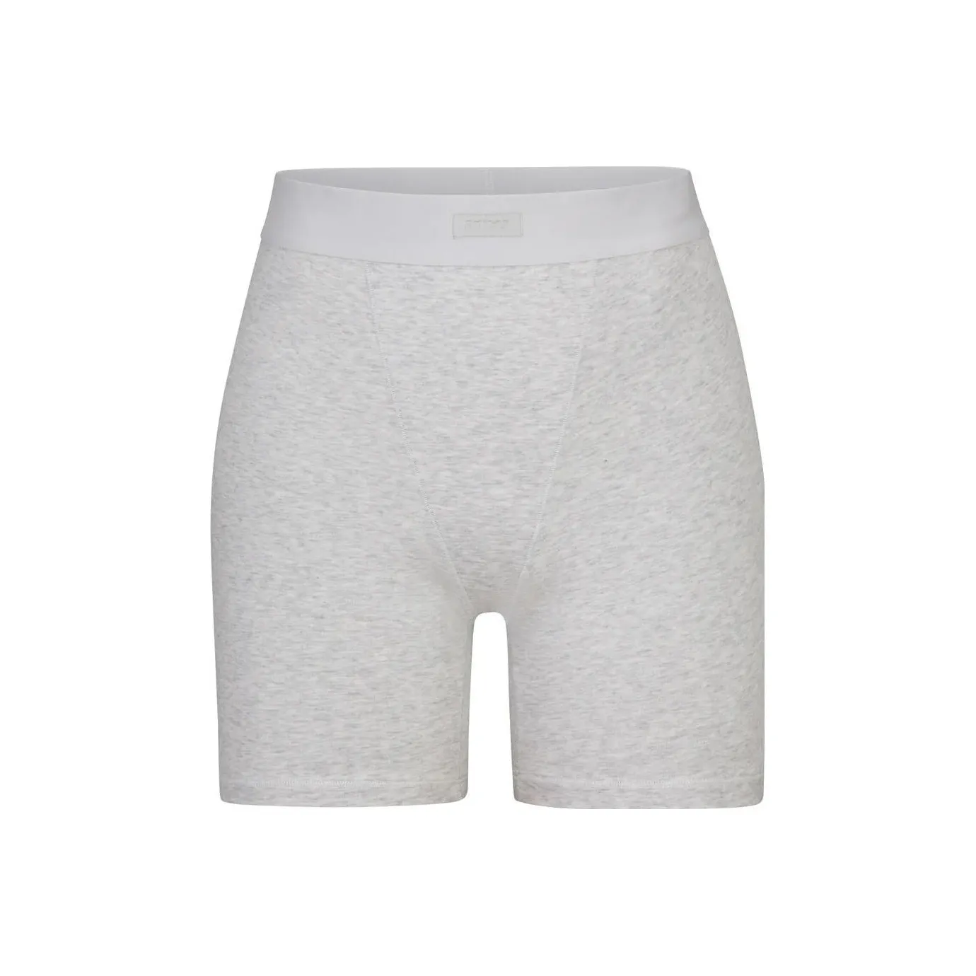 SKIMS Boyfriend Boxer Light Heather Casual Shorts Women's Grey/Light Heather Gray